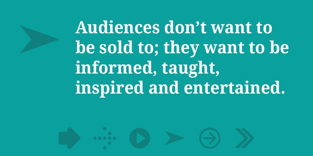 Audiences don't want...