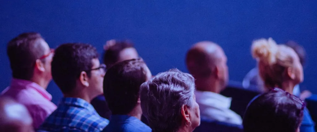 People watching a presentation