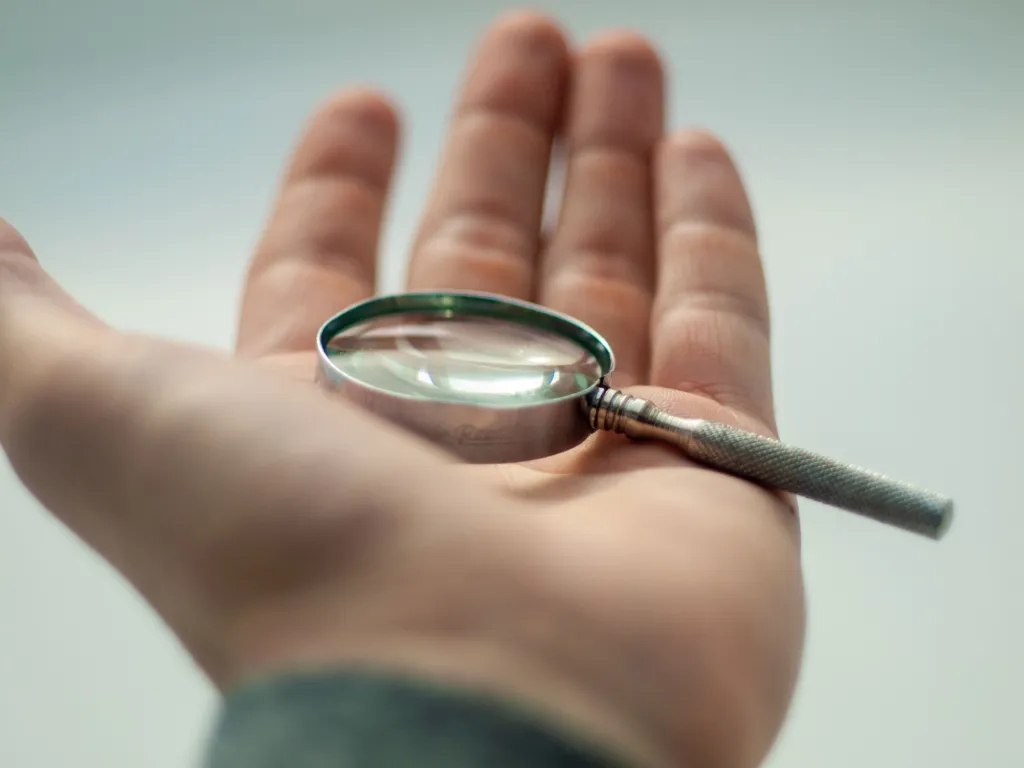 Magnifying Glass on Hand